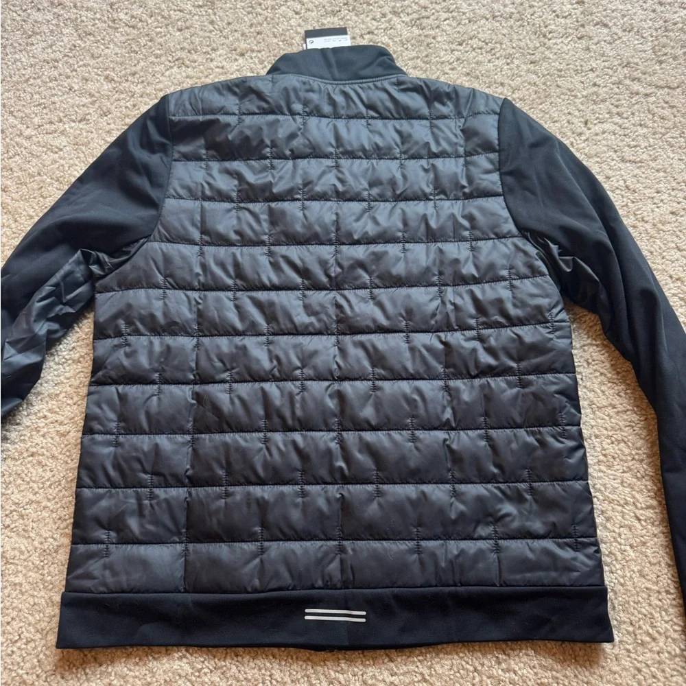 Nike Jacket Women L Black Therma-FIT Running Full Zip Thermal Puffer DD6061-010 - Picture 6 of 6